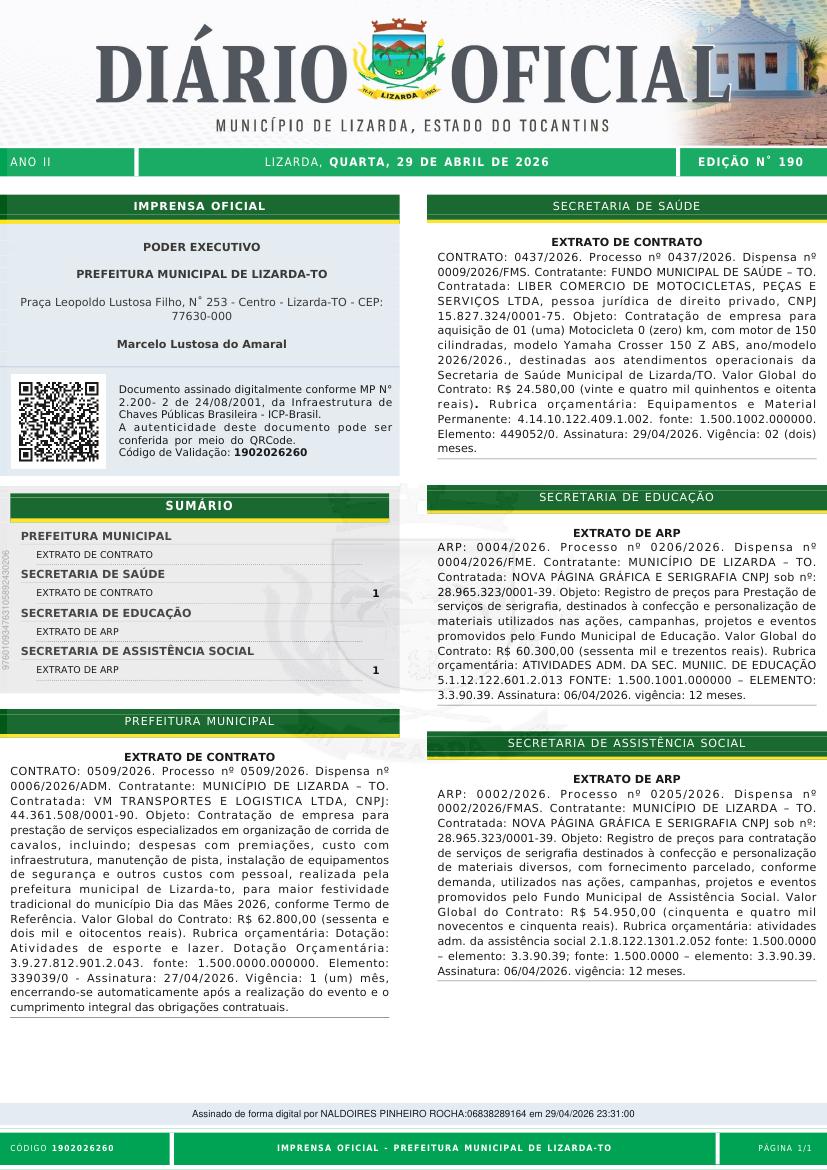 Capa da edição