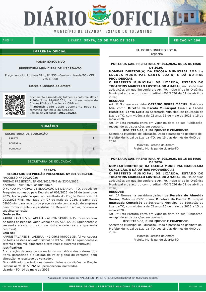 Capa da edição