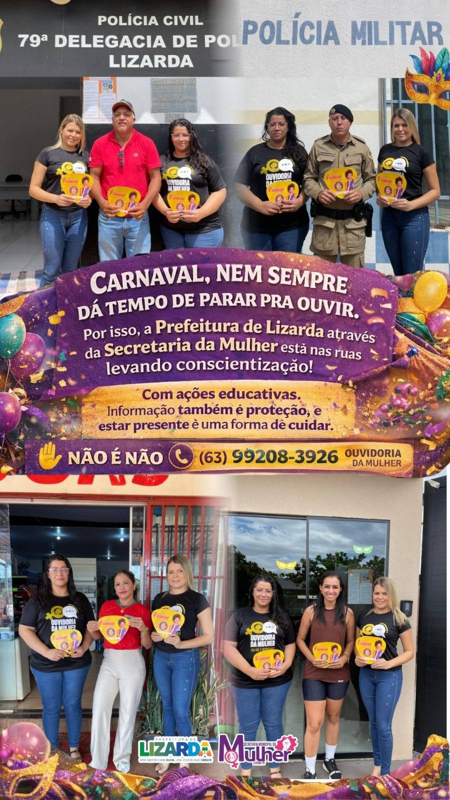 Carnaval também é tempo de conscientização!