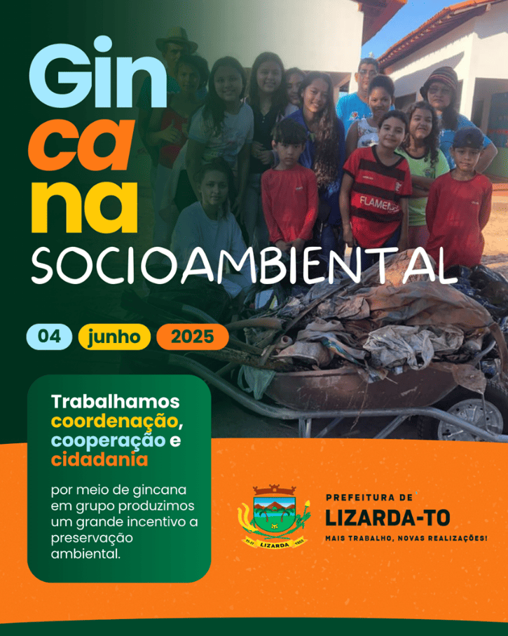 GINCANA SOCIOAMBIENTAL PROMOVE CONSCIENTIZAÇÃO E PRESERVAÇÃO AMBIENTAL NO MUNICÍPIO